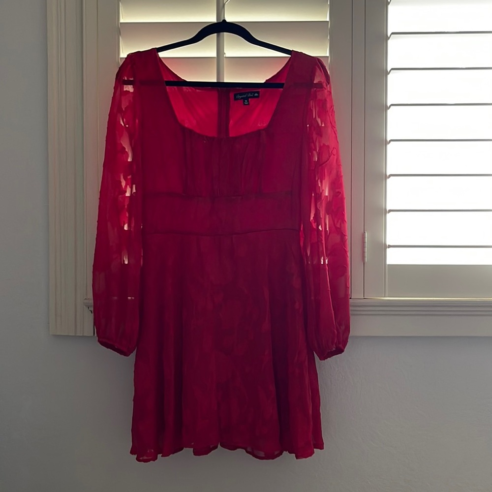 Red Lace Dress - Picture 2 of 2